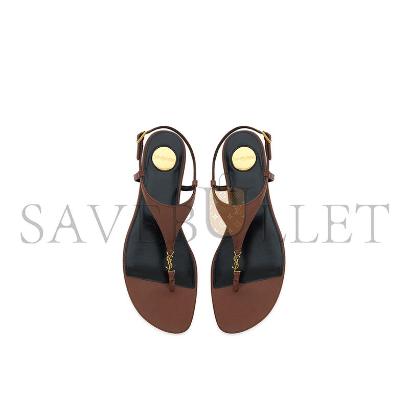 YSL CASSANDRA SANDALS IN SMOOTH LEATHER 841570AADF02603